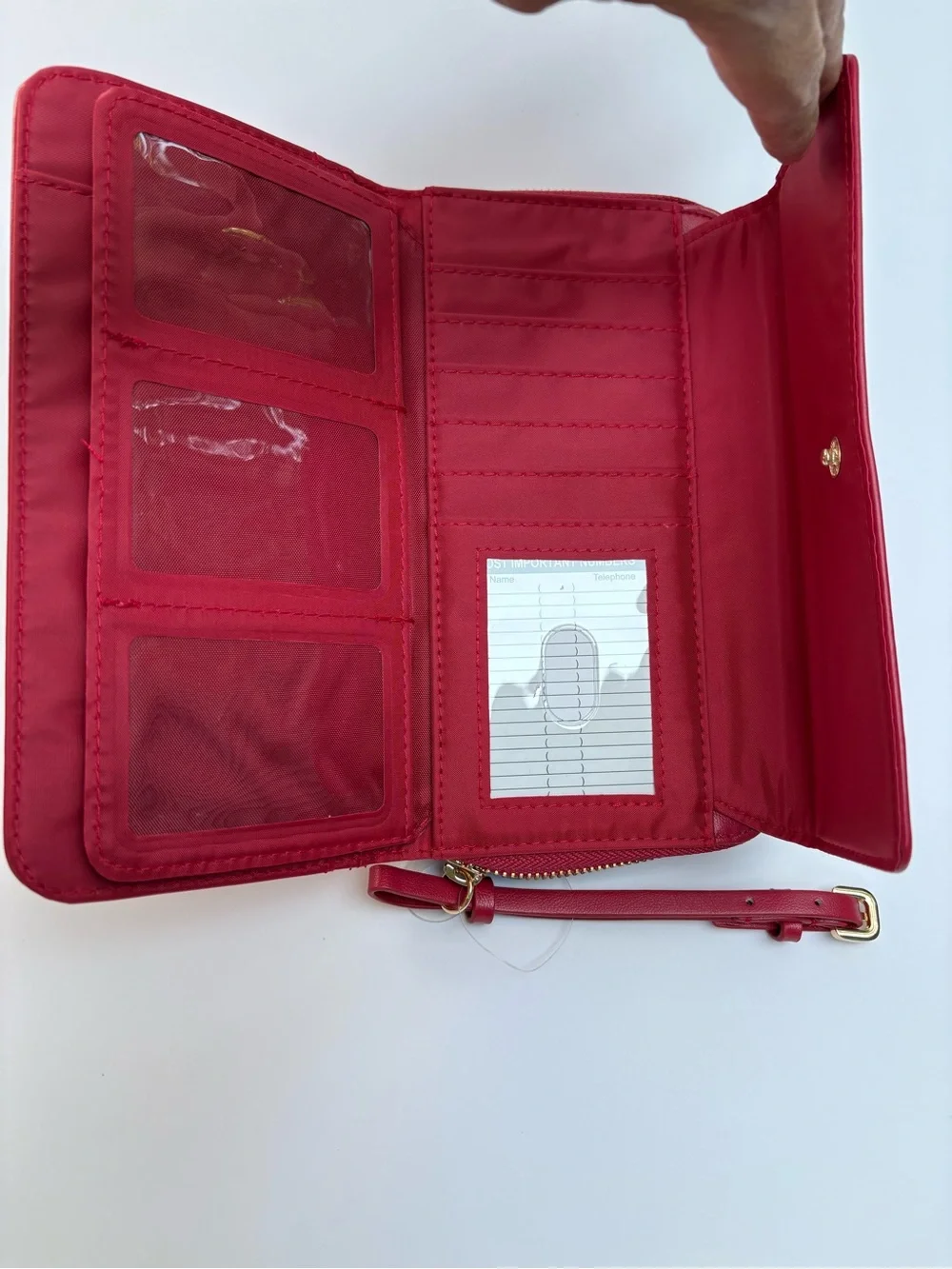 Time and Tru Red Wristlet Clutch wallet/ women’s wallet new